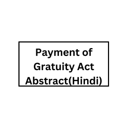 Payment of Gratuity Act (Hindi)