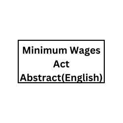 Minimum Wages Act (English)