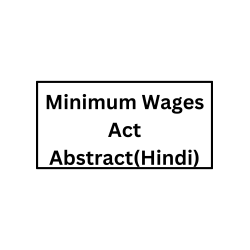 Minimum Wages Act Abstract (Hindi)