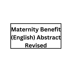 Maternity Benefit (English) Abstract Revised