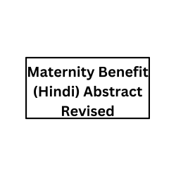 Maternity Benefit (Hindi) Abstract Revised