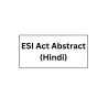 ESI Act Abstract (Hindi)