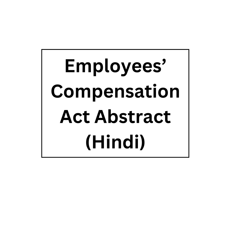 Employees’ Compensation Act (Hindi)