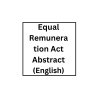 Equal Remuneration Act Abstract(English)